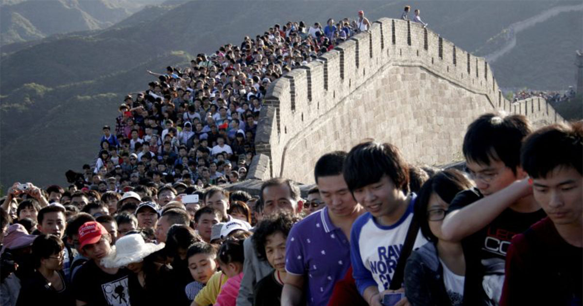 Перенаселенная жизнь в Китае: 20 поразительных фотографий