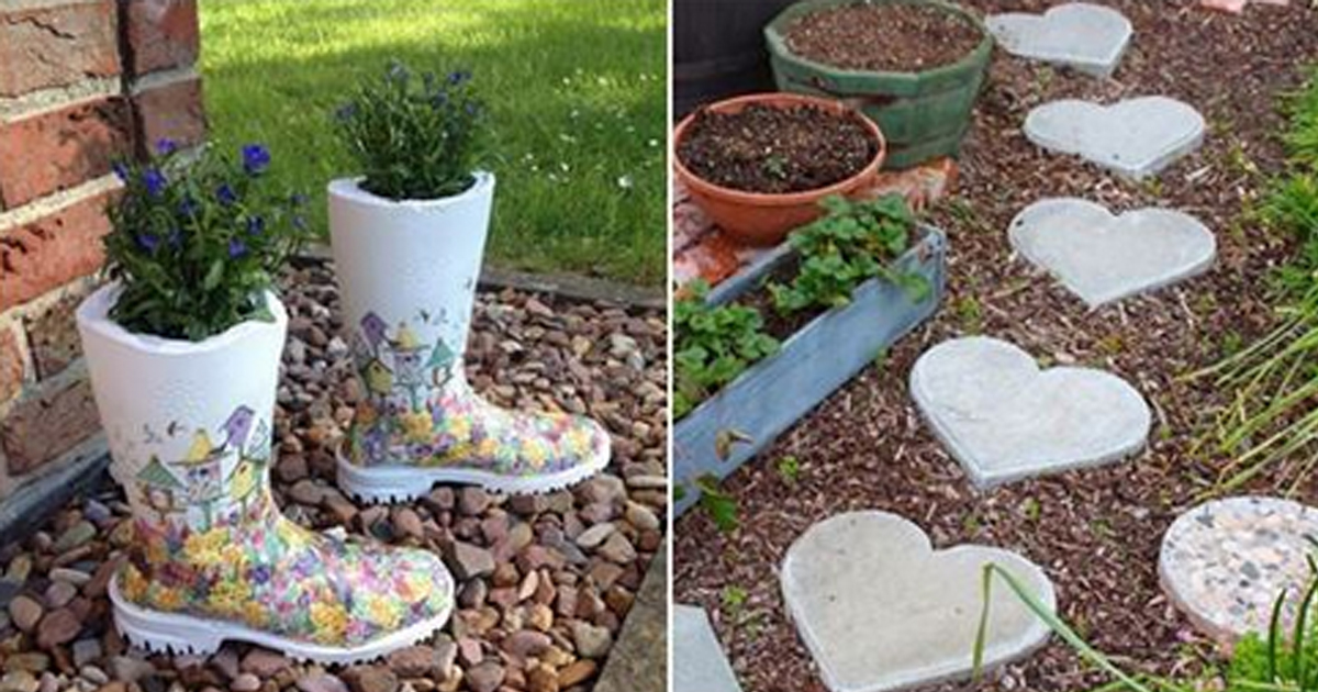 Цемент можно использовать не только в строительстве! 15 идей декора для сада